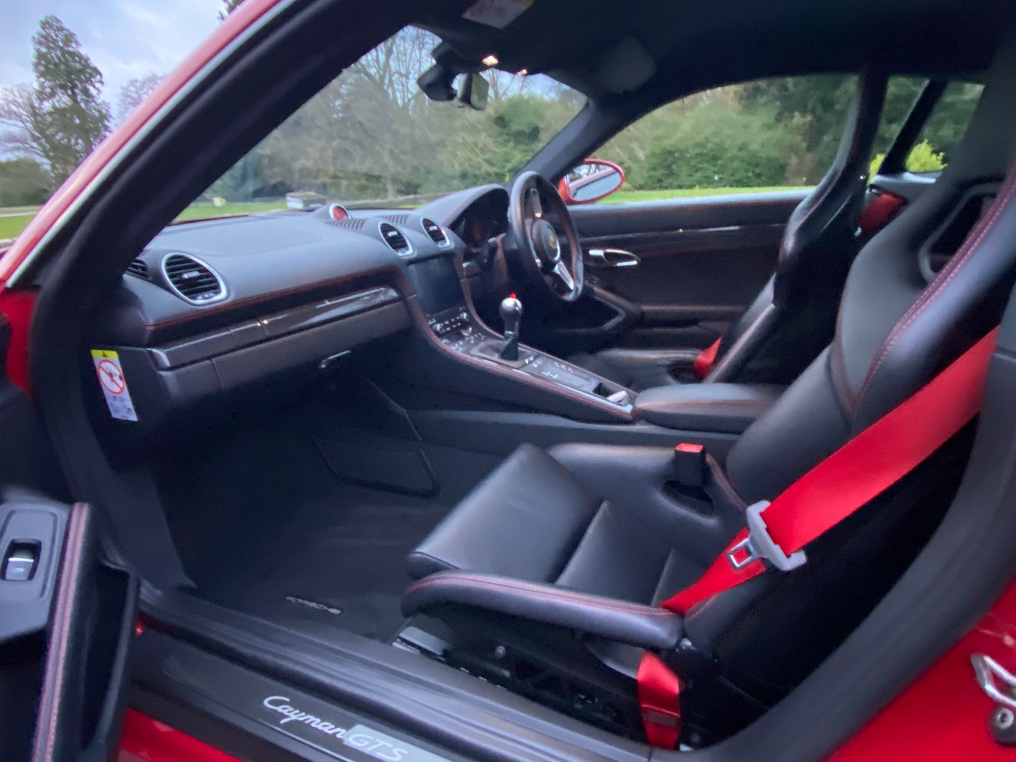Porsche Cayman GTS interior detail